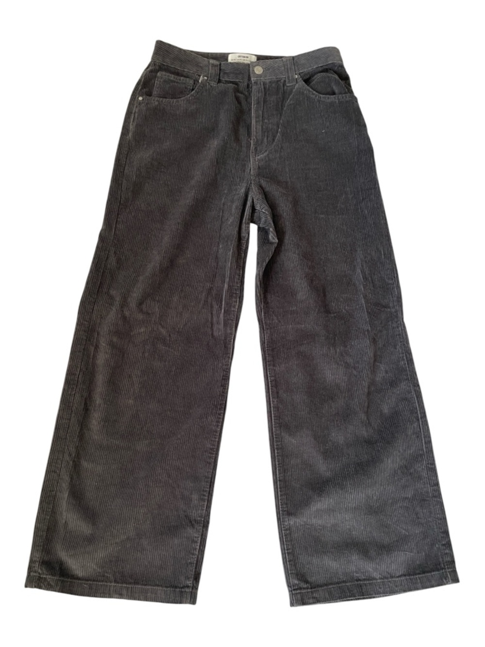 ♥️Cotton On♥️Woman’s  Black Corduroy Baggy Leg Jean Pants- Size (6)